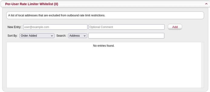 Per-User Rate Limiter Screenshot of per-user rate limiter page